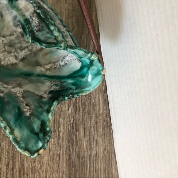 Vtg MCM Italian Ceramic Shell Dish - Picture 9 of 13